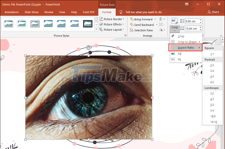 Steps to crop images in PowerPoint Picture 8