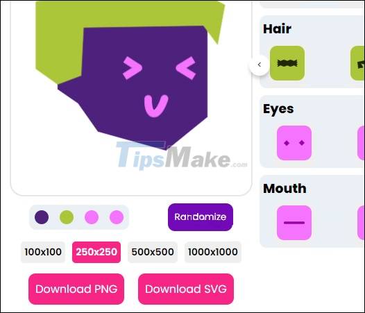 Steps to design your own avatar on Minimal Avatars Picture 4