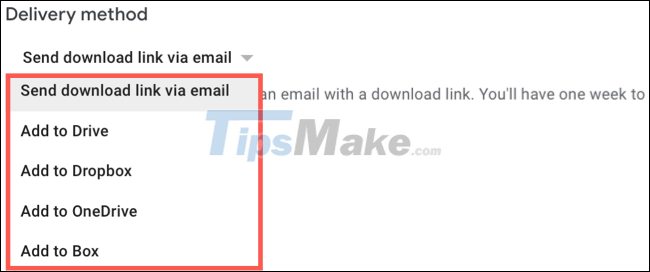 Steps to export and download Google Maps data Picture 6