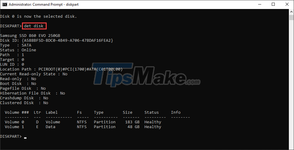 Steps to fix error 0x8004242d when creating computer hard drive partition phân Picture 5