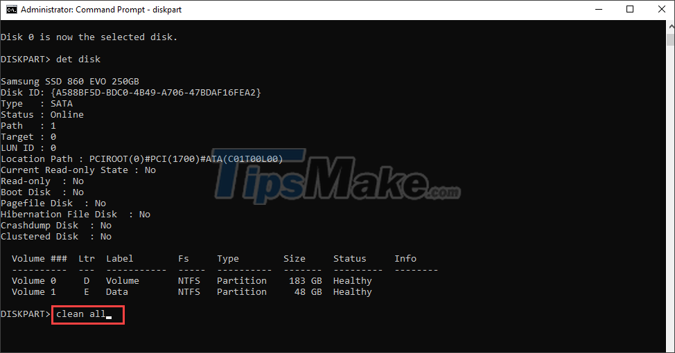Steps to fix error 0x8004242d when creating computer hard drive partition phân Picture 6