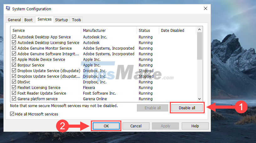 Steps to fix error 0xc0000135 when opening the application - TipsMake.com