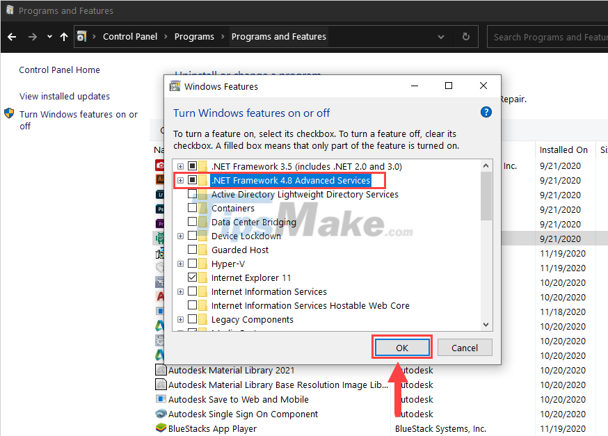 Steps to fix error 0xc0000135 when opening the application Picture 7