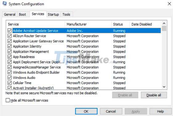 Steps to fix Print Screen key not working Picture 6