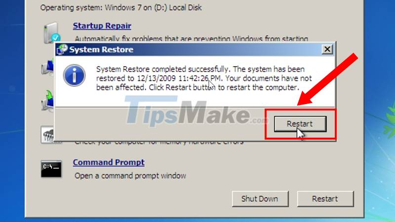Steps to fix Recovery error on Windows computer Picture 11