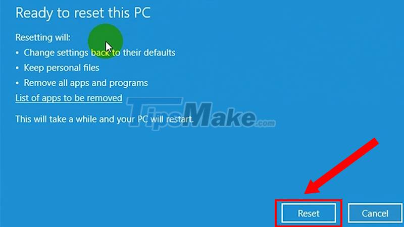 Steps to fix Recovery error on Windows computer Picture 26