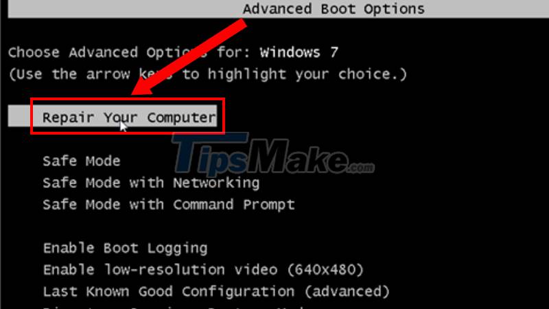 Steps to fix Recovery error on Windows computer Picture 3