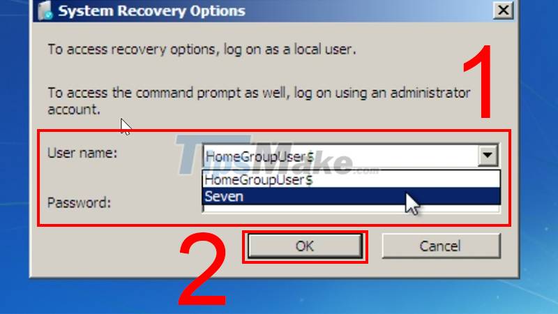 Steps to fix Recovery error on Windows computer Picture 6