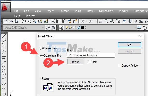 Steps to insert images into AutoCAD Picture 20