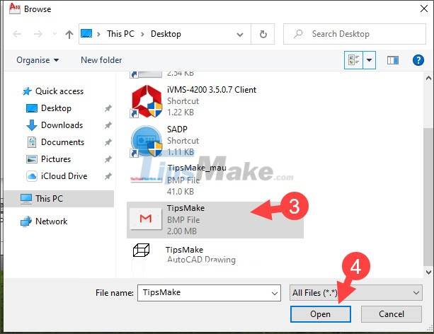 Steps to insert images into AutoCAD Picture 21