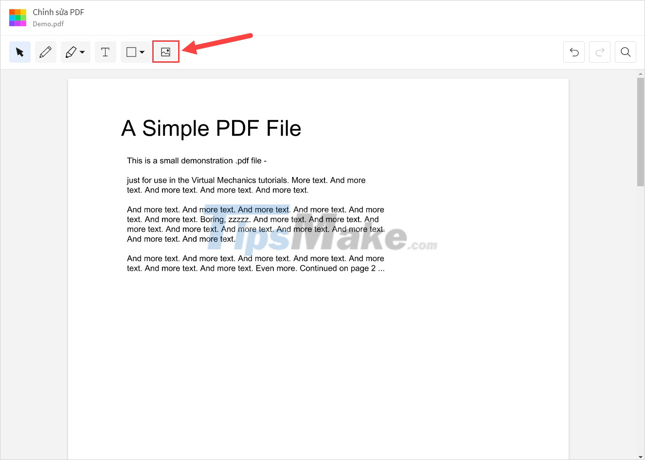 Picture 12 of Steps to insert images into PDF files