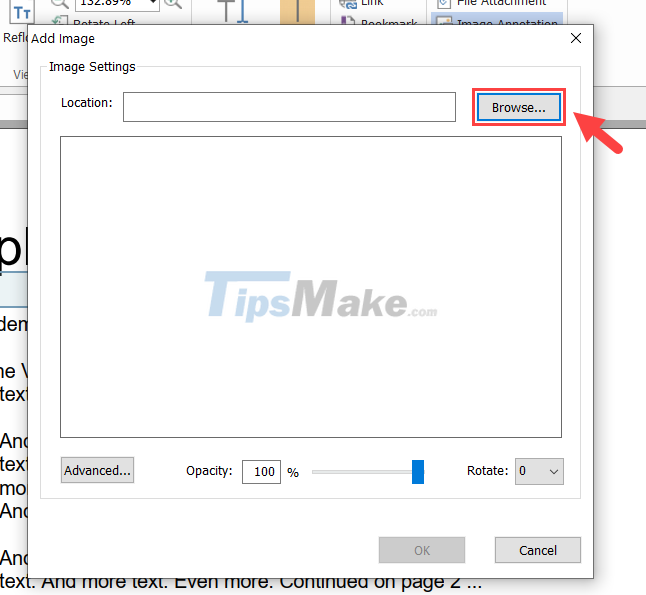 Picture 4 of Steps to insert images into PDF files