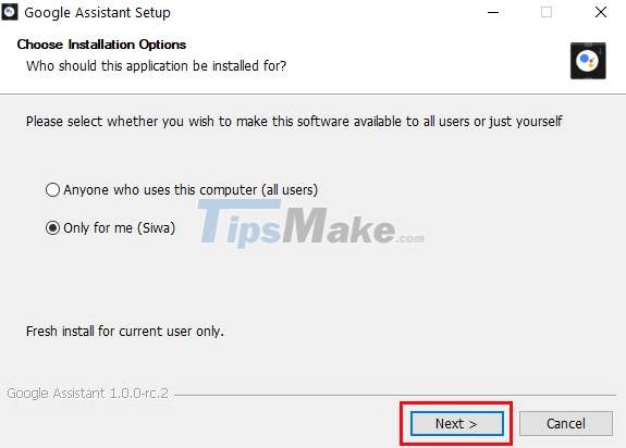Steps to install Google Assistant on Windows computer Picture 5