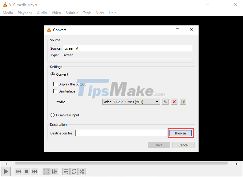Steps to record screen with VLC Media Player Picture 6