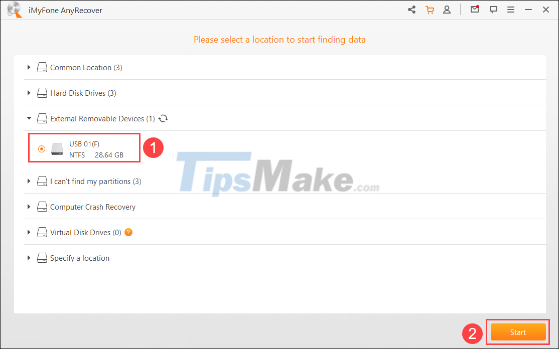 Picture 3 of Steps to recover deleted files on USB and External Hard Drive