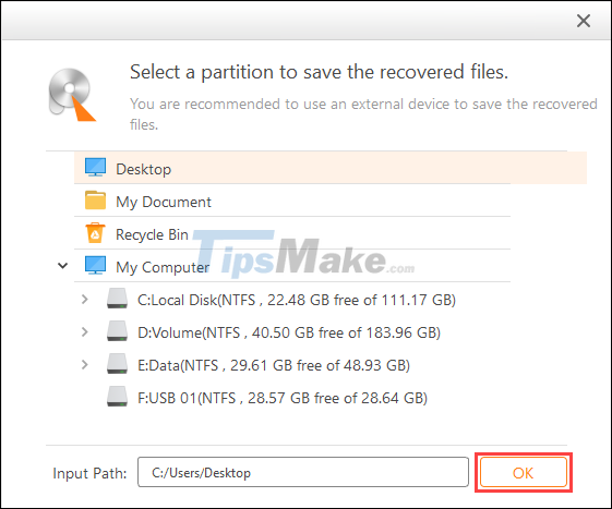 Picture 9 of Steps to recover deleted files on USB and External Hard Drive