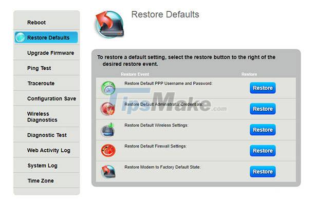 Steps to reset WiFi modem Picture 4