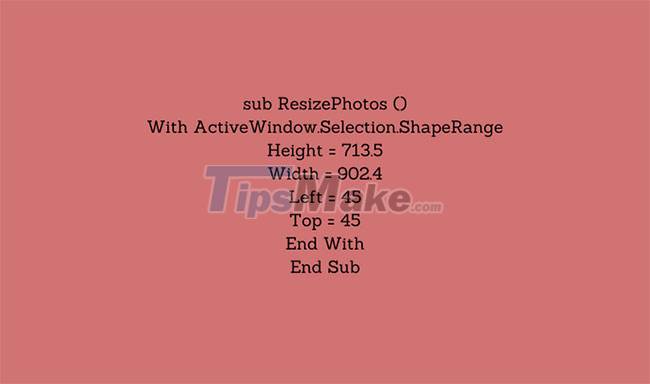 Steps to resize PowerPoint images with Macro Picture 7