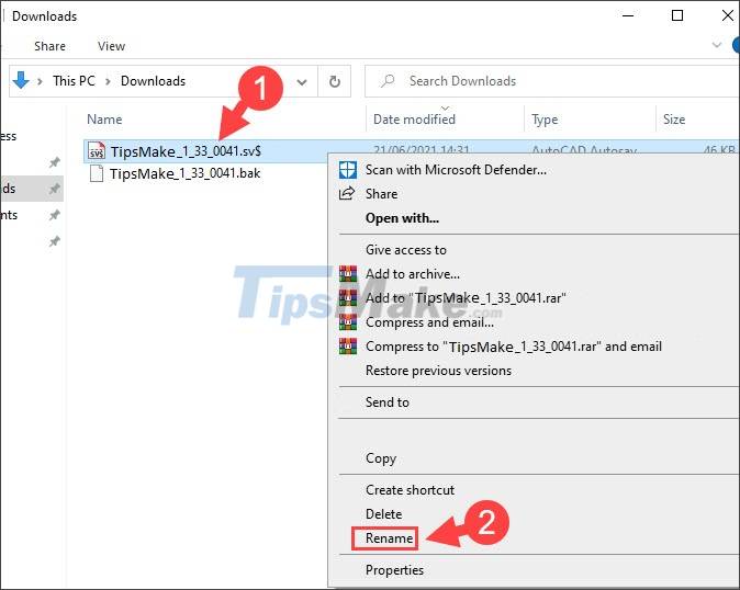 Steps to retrieve unsaved AutoCAD files Picture 8