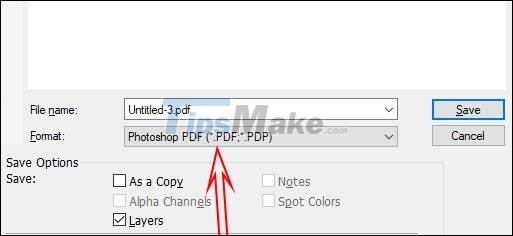 photoshop save as pdf file