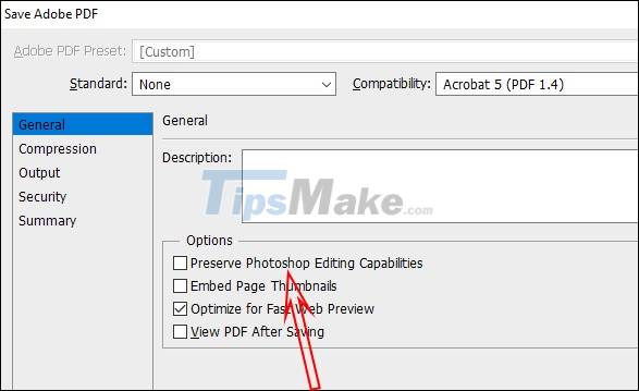 photoshop save as pdf file