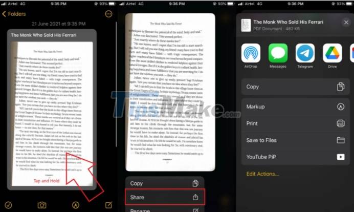 Steps To Scan Documents Directly Using IPhone Or IPad - TipsMake.com