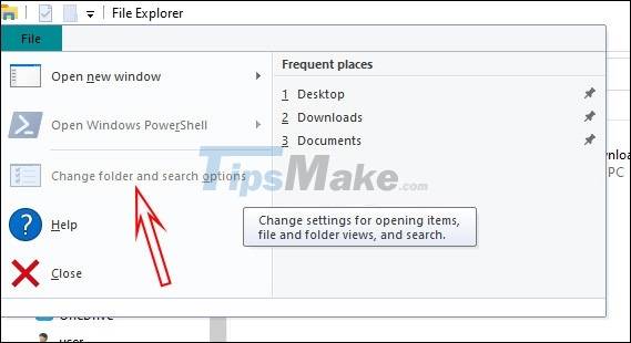 Steps to turn off Folder Options on Windows 10 Picture 5