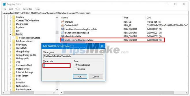 Steps to turn off News and Interests on Windows 10 Picture 3