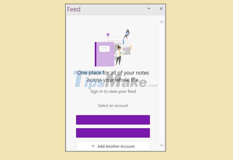 Steps to use feeds in OneNote Picture 4