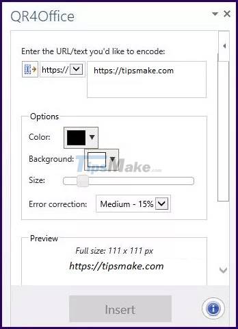 Steps to use QR4Office to generate QR codes Picture 5