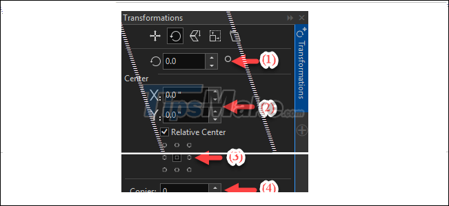 Technique using the Pick tool and the Transformations command group in CorelDRAW X8 Picture 17