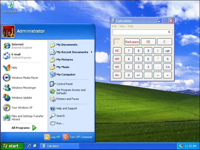 The chart for the 10 most amazing versions of Windows Picture 7