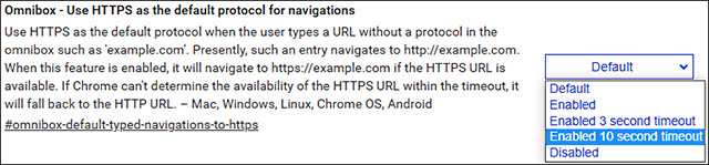 The default navigation protocol on Google Chrome is coming to be HTTPS Picture 2