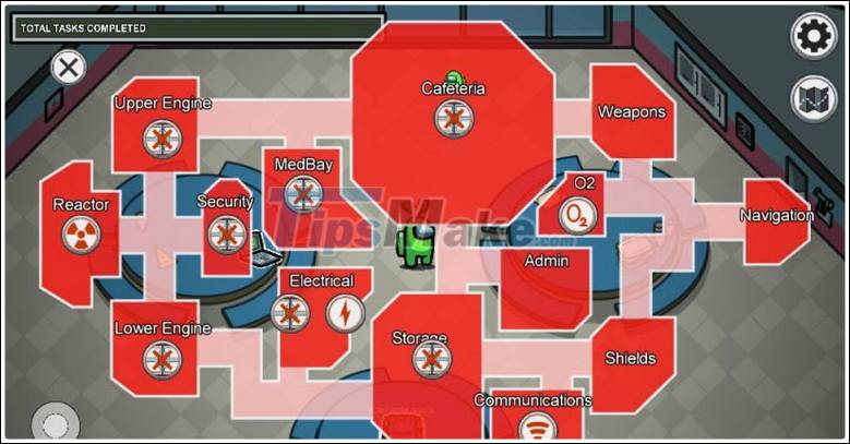 Tips to play the map Skeld in Among Us for newbies Picture 10