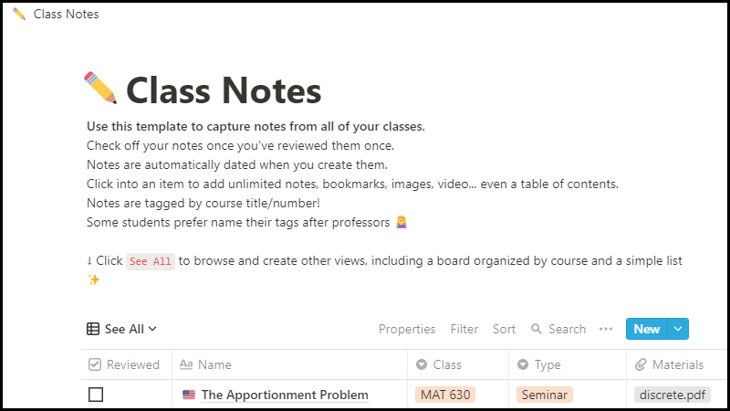 Top 10 Notion Templates are suitable for students and teachers to use Picture 8