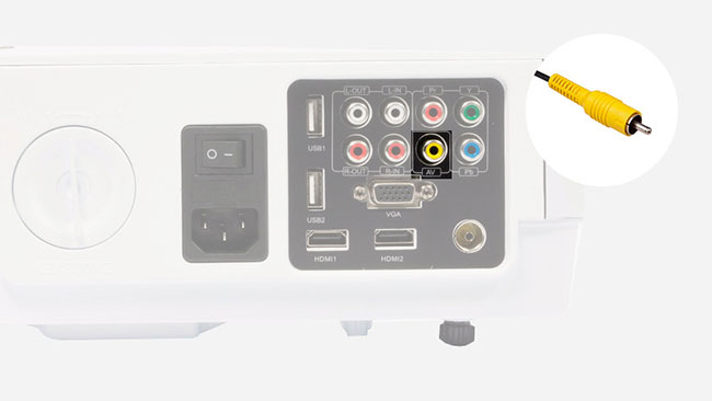 What connection ports do projectors usually have? Picture 5