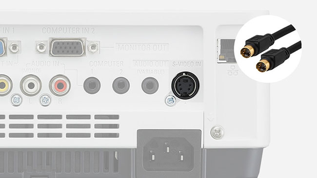 What connection ports do projectors usually have? Picture 6