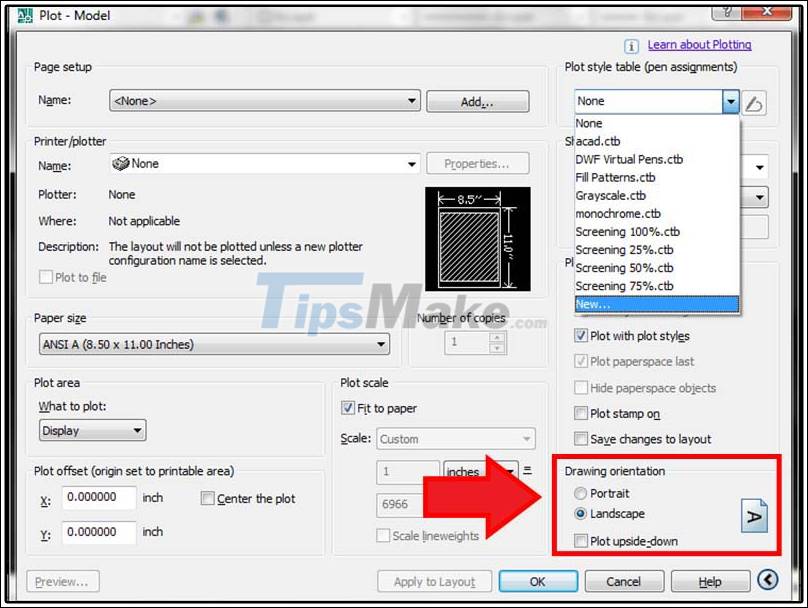 What is the size of A1 paper? How to select, print A1 in AutoCad Picture 12