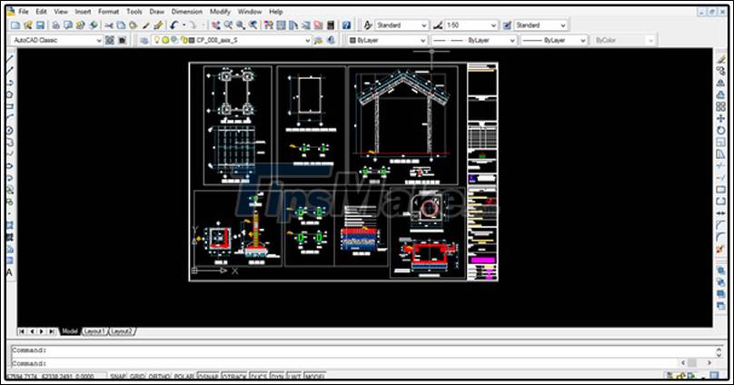 What is the size of A1 paper? How to select, print A1 in AutoCad Picture 8