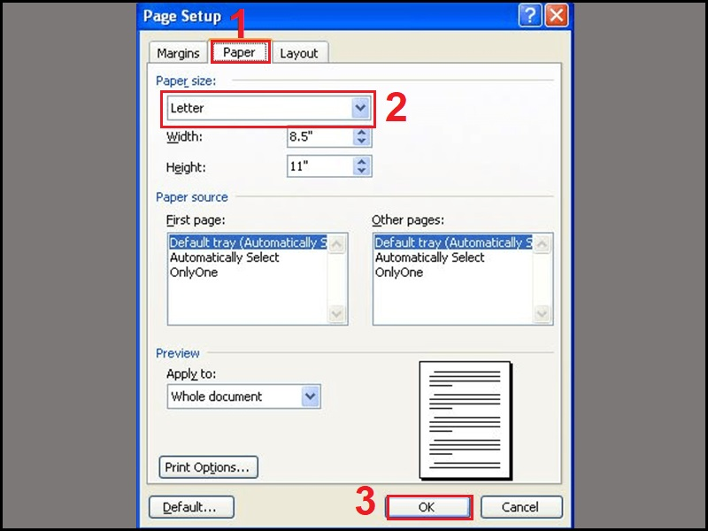 What is the size of A5 paper? How to select and print A5 paper in Word Picture 8