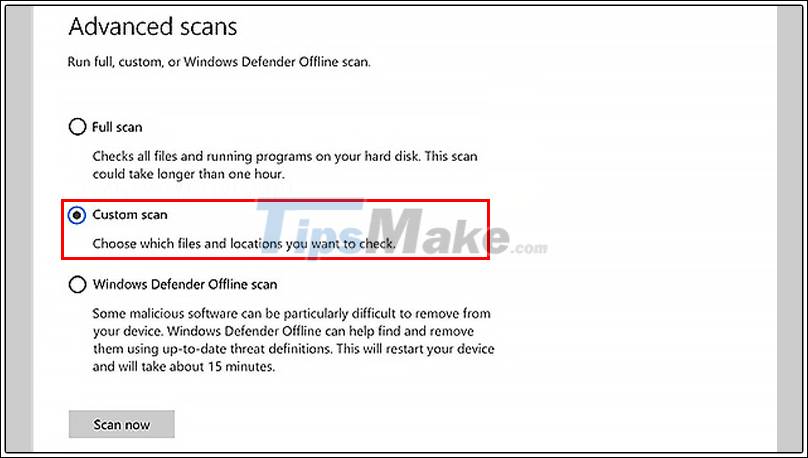What is Windows Defender? What are the advantages? How to enable and disable Windows Defender Picture 4