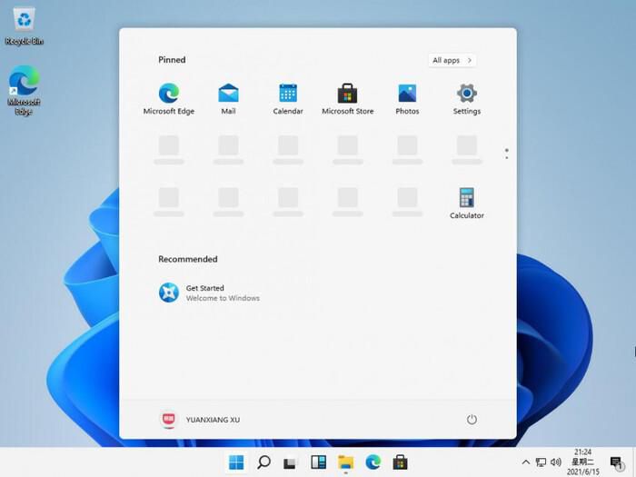 Picture 3 of Windows 11 with a completely new interface leaked before the launch date