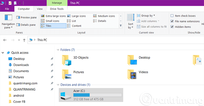 how to see file extension in windows 7