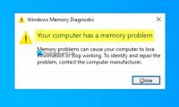 How to fix 'memory problem' on Windows 10