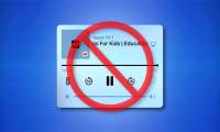 How to hide the AirPlay media playback control key cluster on the iPhone's lock screen