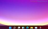 Steps to bring applications on the Taskbar on Windows 10 to the middle of the screen like Windows 11