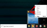 Steps to minimize the screen in Windows 10