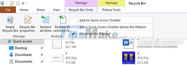 4 ways to recover files from Recycle Bin in Windows 10 Picture 2