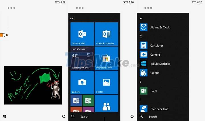 Close-up of Microsoft's canceled Andromeda operating system running on Lumia 950 Picture 3