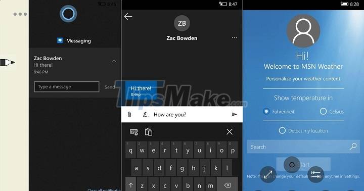 Close-up of Microsoft's canceled Andromeda operating system running on Lumia 950 Picture 5